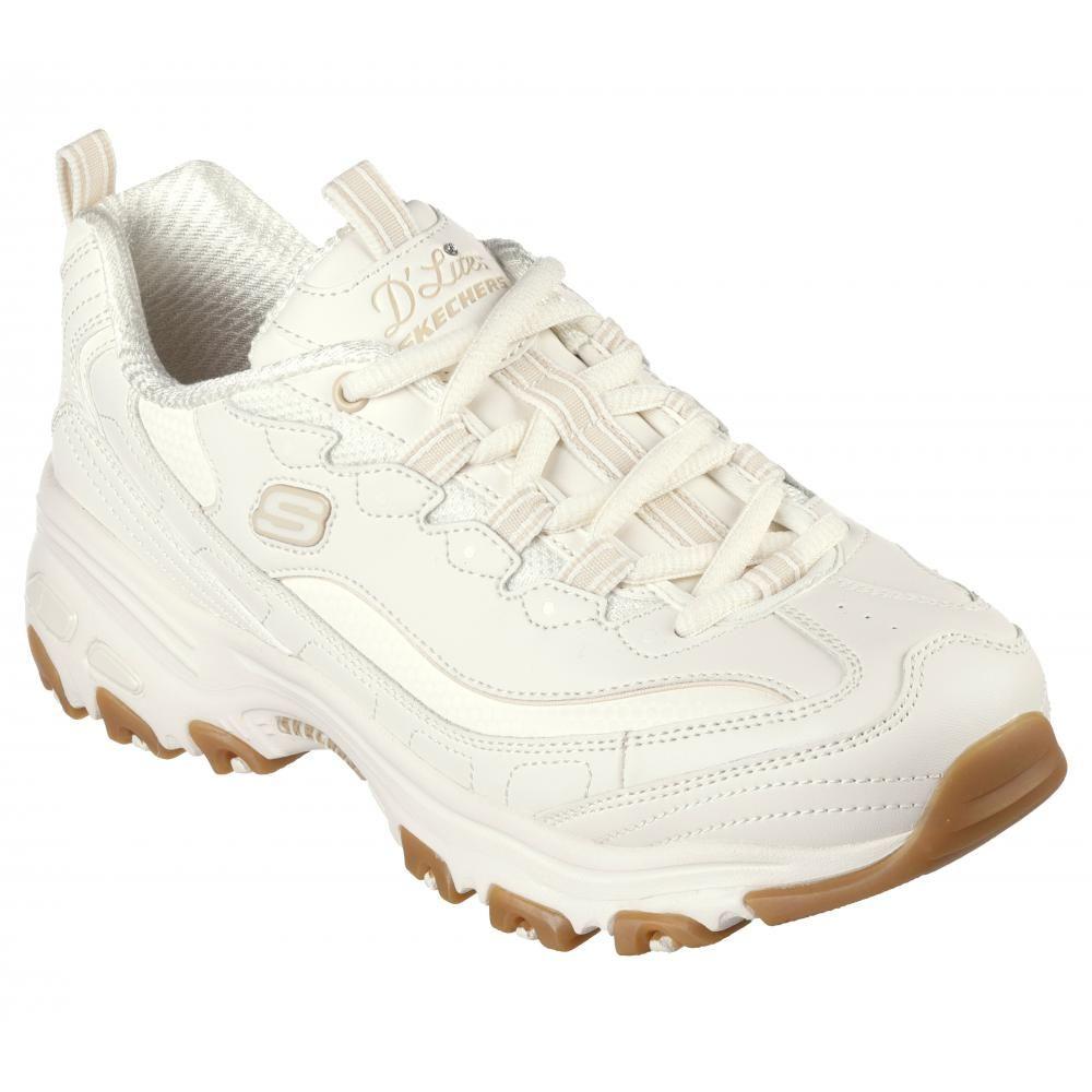 Zapatilla Mujer D'Lites Good Neutral Blanca Skechers-4
