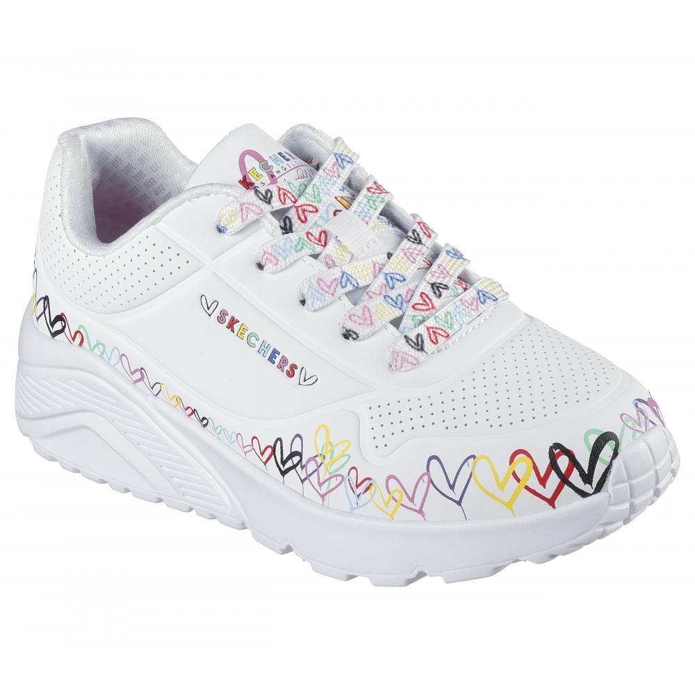 Zapatilla Niña Uno LiteHeart Daze Blanco Skechers-4