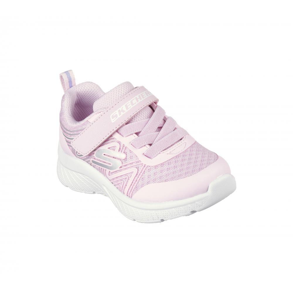 Zapatilla Niña Microspec Plus Swirl Sweet Rosado Skechers-4