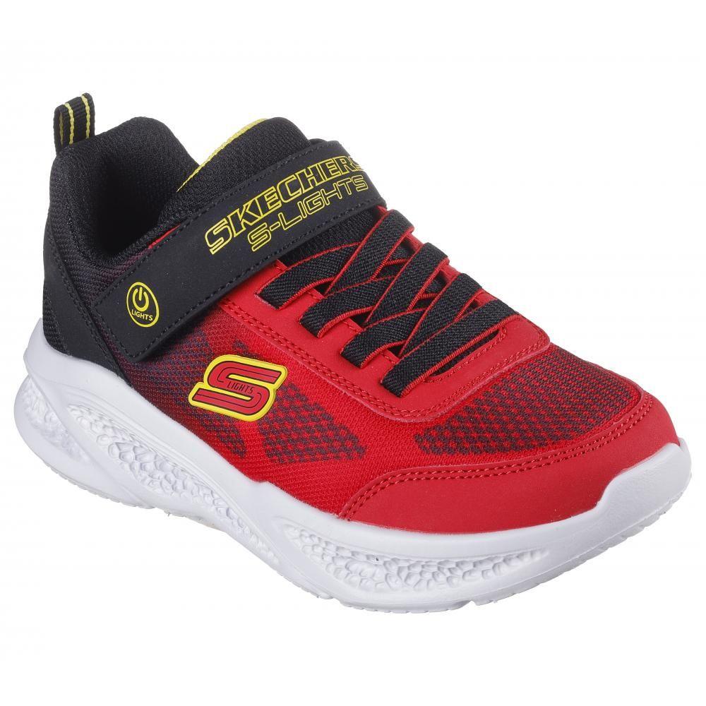 Zapatilla Niño Skechers Meteor-Lights Krendox Roja Skechers-4