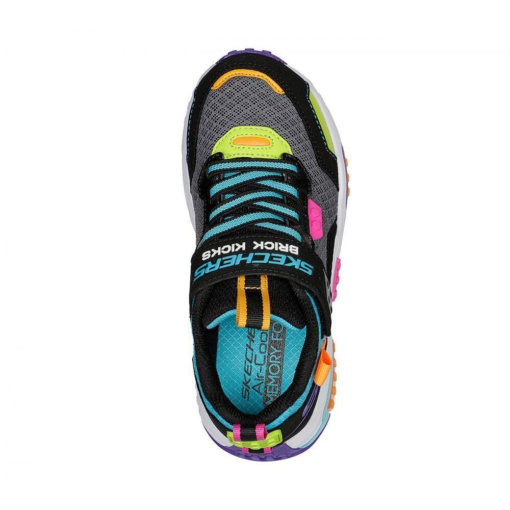 Zapatilla Niño Brick Kicks 2.0 Negro Skechers-1