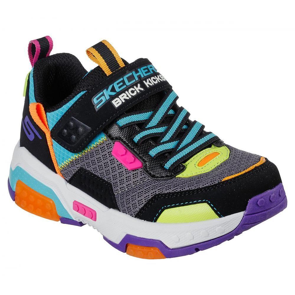 Zapatilla Niño Brick Kicks 2.0 Negro Skechers-4