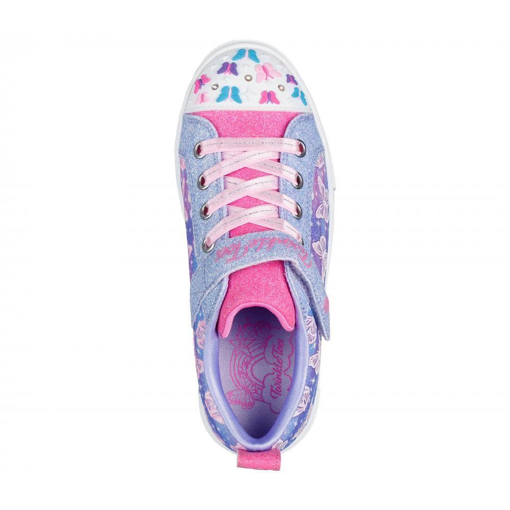 Zapatilla Niña Twinkle Sparks Ombre Flutter Morado Skechers-1