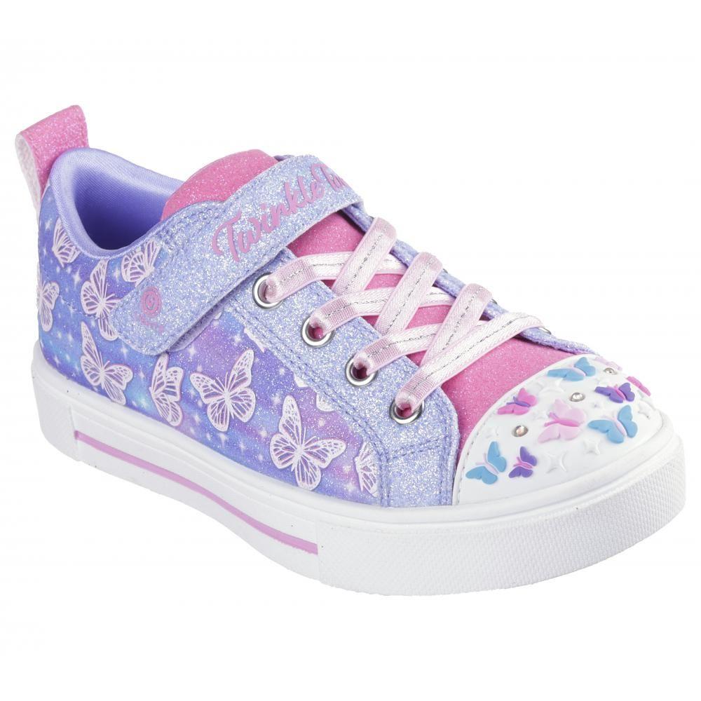 Zapatilla Niña Twinkle Sparks Ombre Flutter Morado Skechers-4