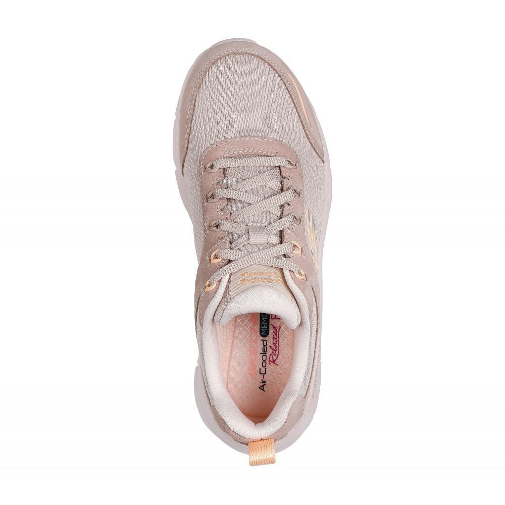 Zapatilla Mujer D'Lux Walker 2.0 Autumn Sun Beige Skechers-1