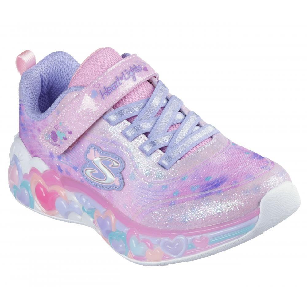 Zapatilla Niña Eternal Heart Lights Rosado Skechers-4
