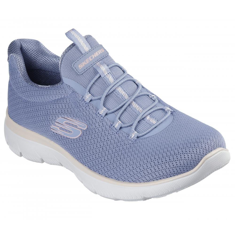 Zapatillas Mujer Summits Summer Blush Azul Skechers-4