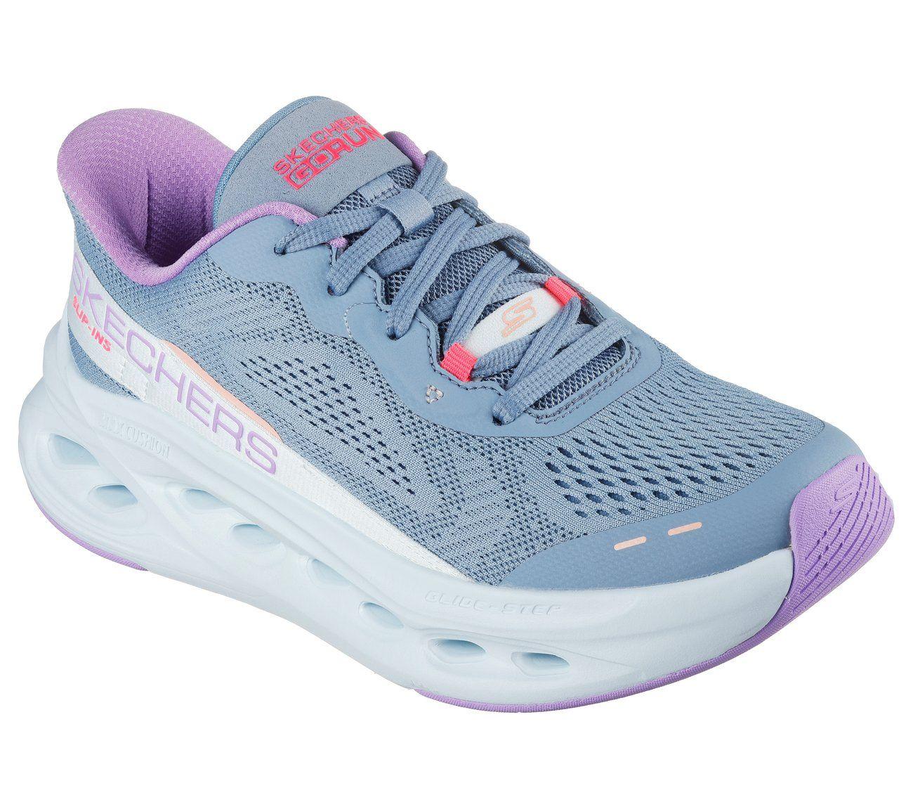 Zapatillas Mujer Slip-ins Max C Glide-Step Celeste Skechers-3