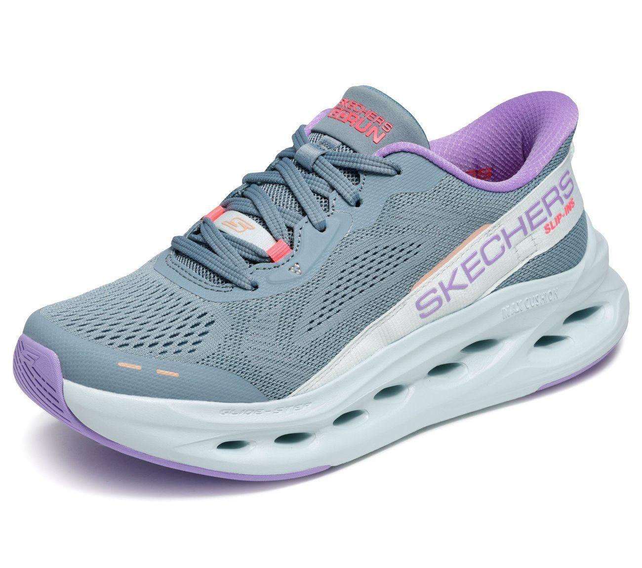 Zapatillas Mujer Slip-ins Max C Glide-Step Celeste Skechers-4