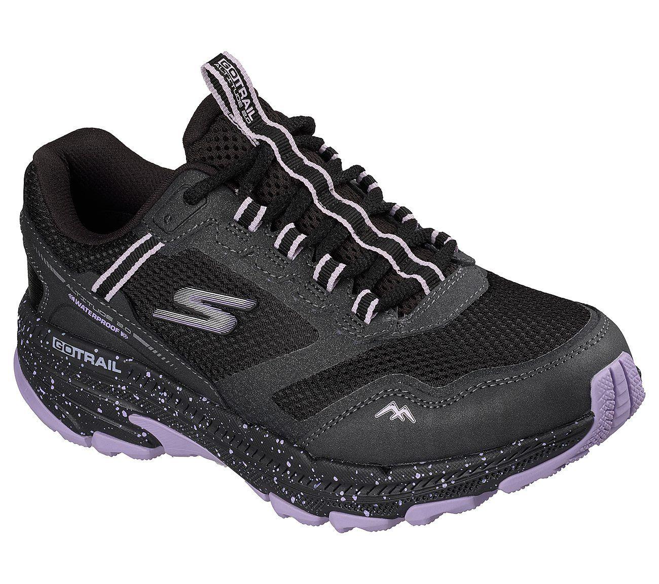 Zapatillas Skechers Mujer Waterproof Go Run Trail Negro-4