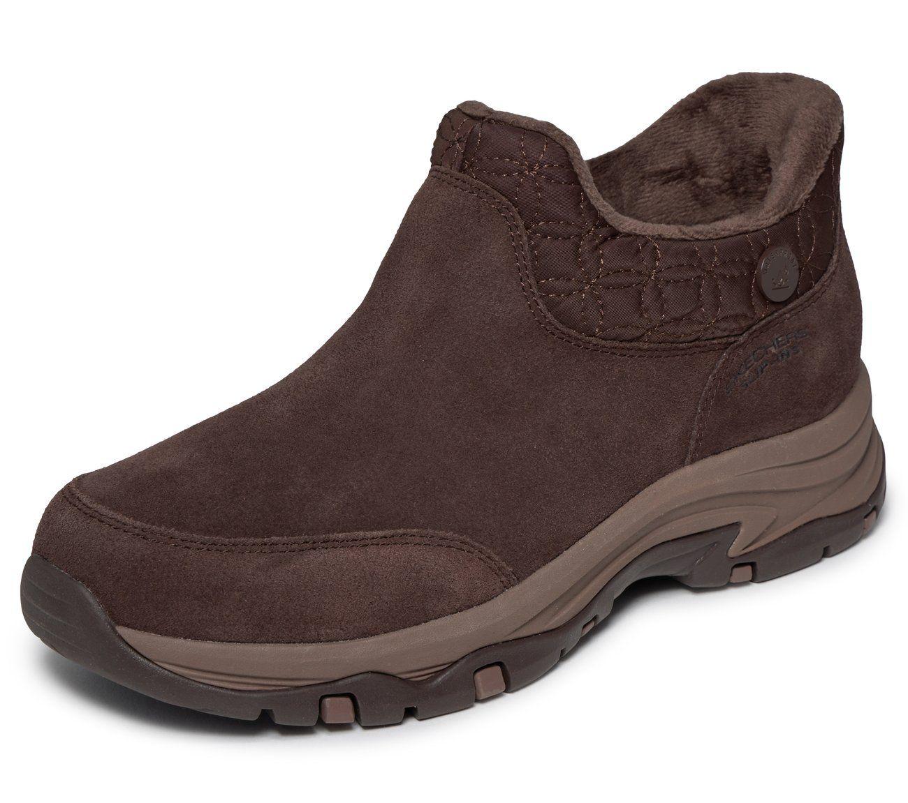 Botines Mujer Slip-ins Trego Winter Wrap Café O Skechers-4