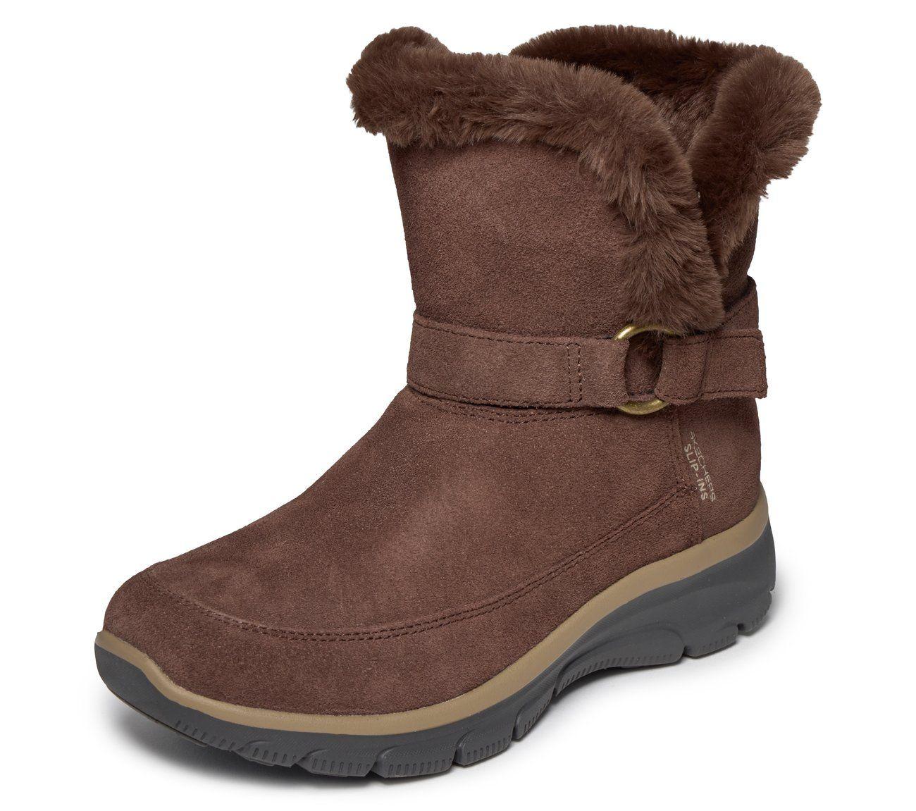 Botines Mujer Slip-ins Easy G Dreamers LVibes Café Skechers-4