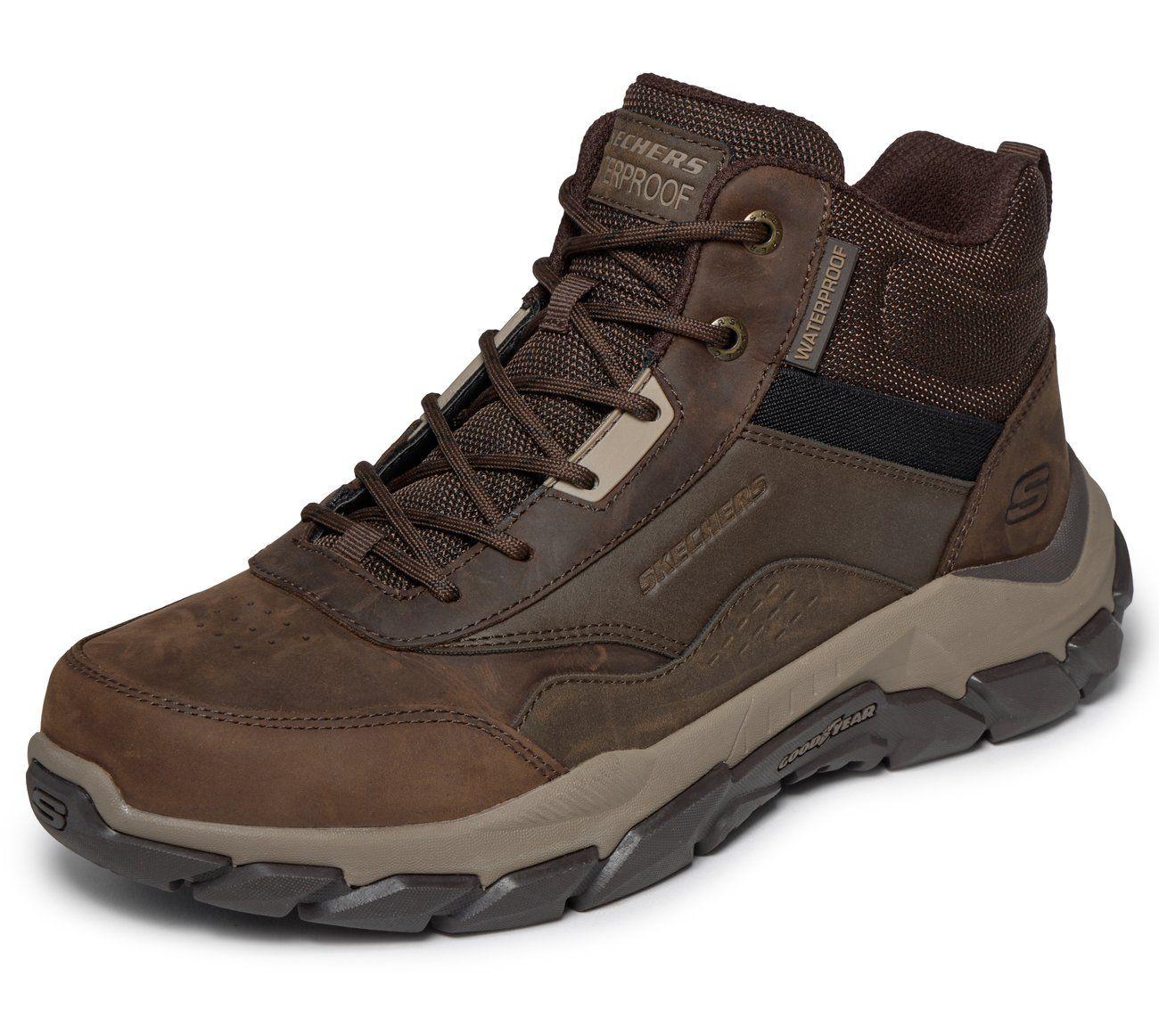 Botines Hombre Santoro Cannon Café Skechers-4