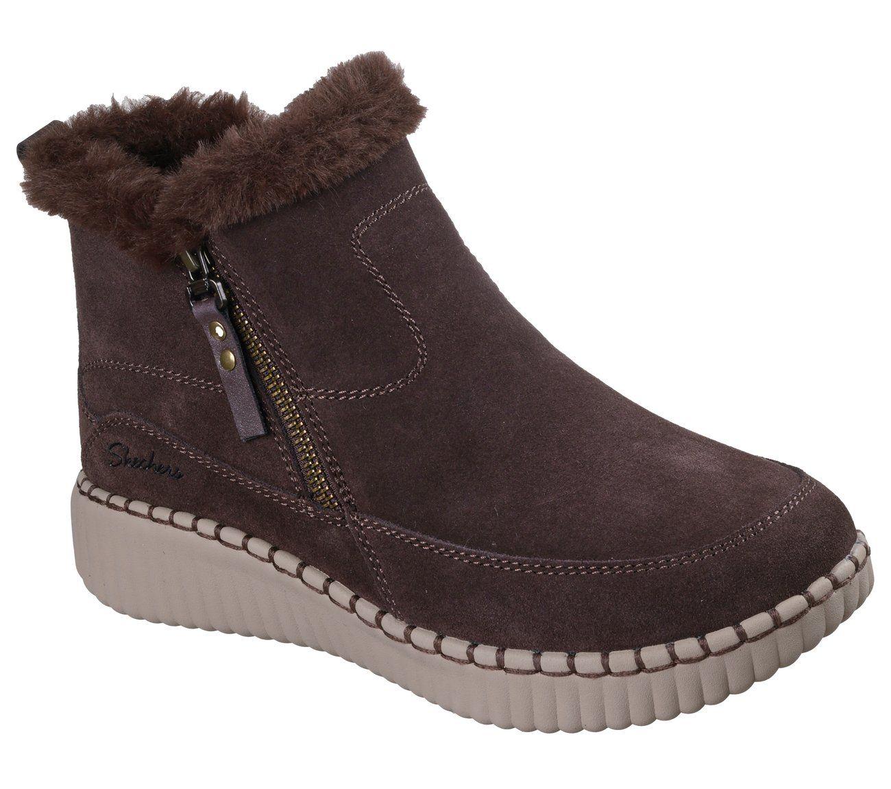 Botines Mujer Wilshire Blvd Fresh Zip Café oscuro Skechers-3