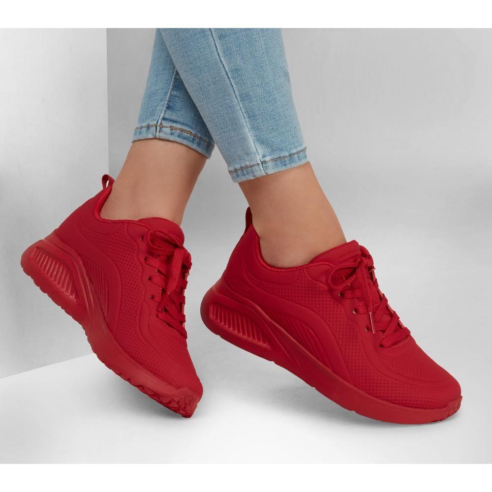 Zapatilla Mujer Bobs Buno How Sweet Rojo Skechers-1