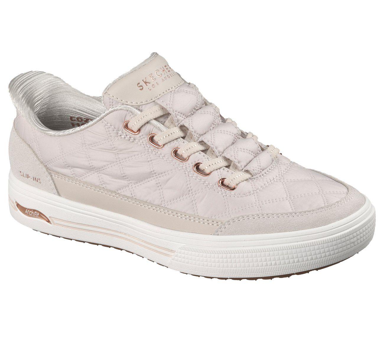 Zapatillas Mujer Slip-ins AF Arcade Cuddle S Beige Skechers-3