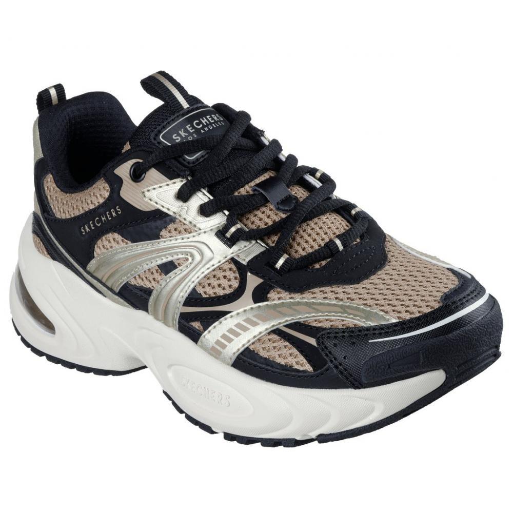 Zapatilla Mujer Uno Ryze Beige BK Skechers-3