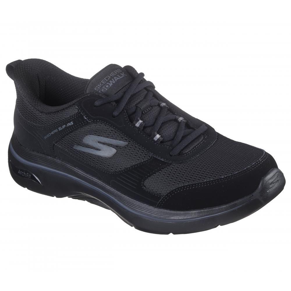 Zapatilla Hombre Go Walk Arch Fit 2.0 Seared Negro Skechers-4