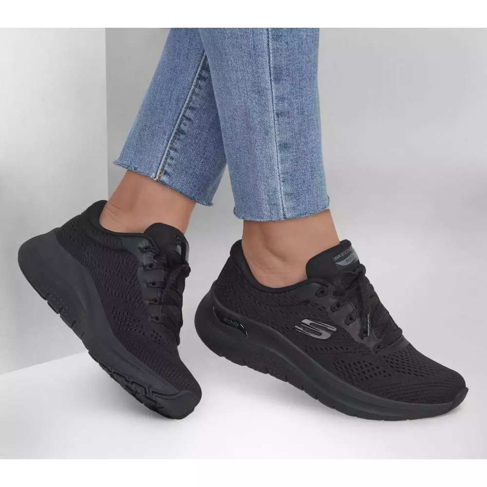 Zapatilla Mujer Arch Fit 2.0 Big League Negro Skechers-1