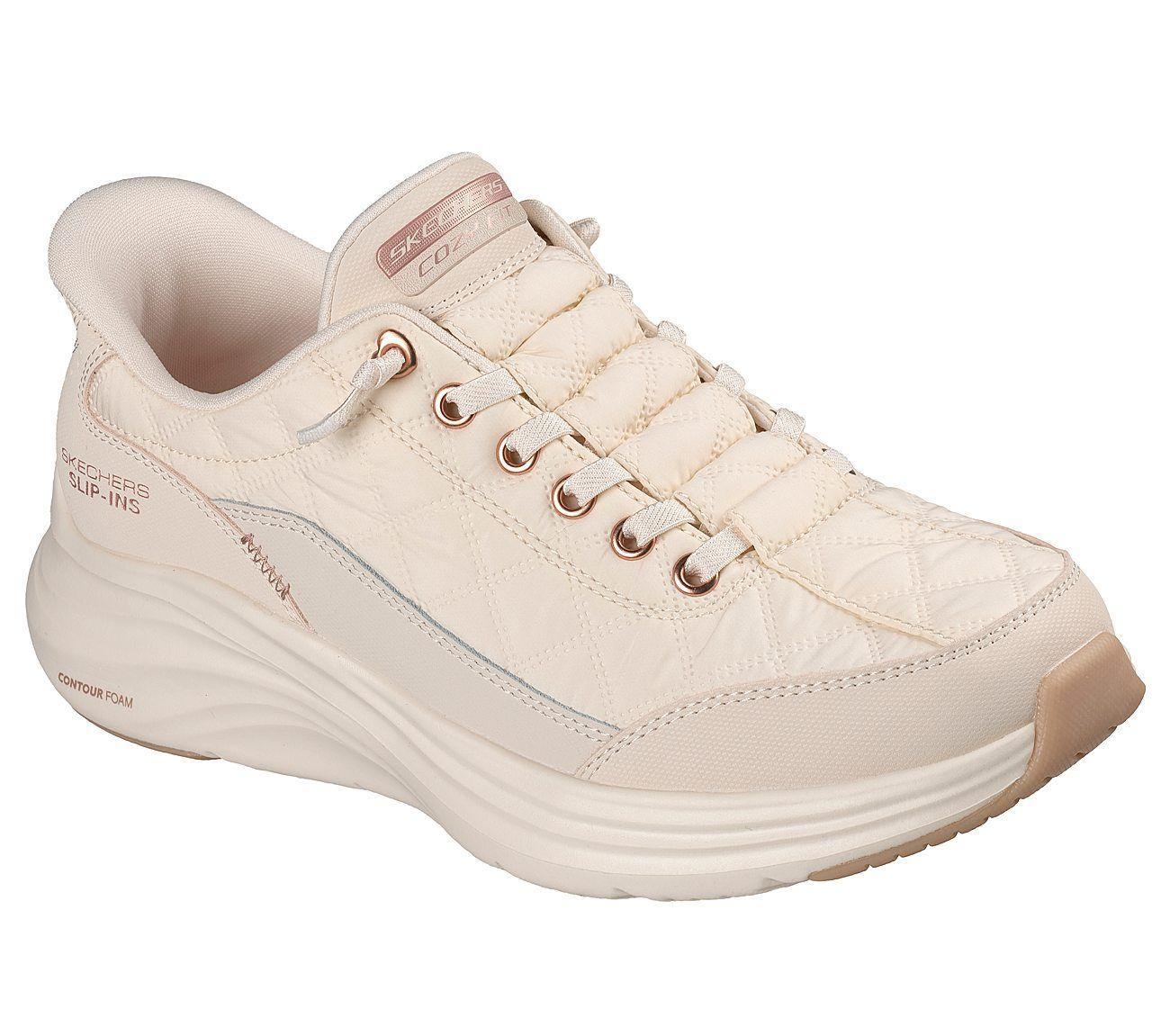 Zapatillas Skechers Mujer Slip-Ins Contour Foam Blanco-1
