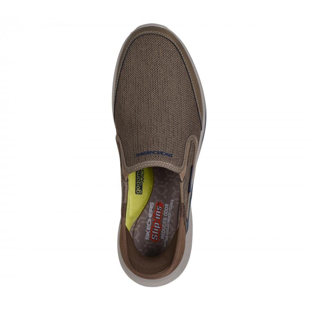 Zapato Hombre Skechers Slip-ins: Slade Beige-1