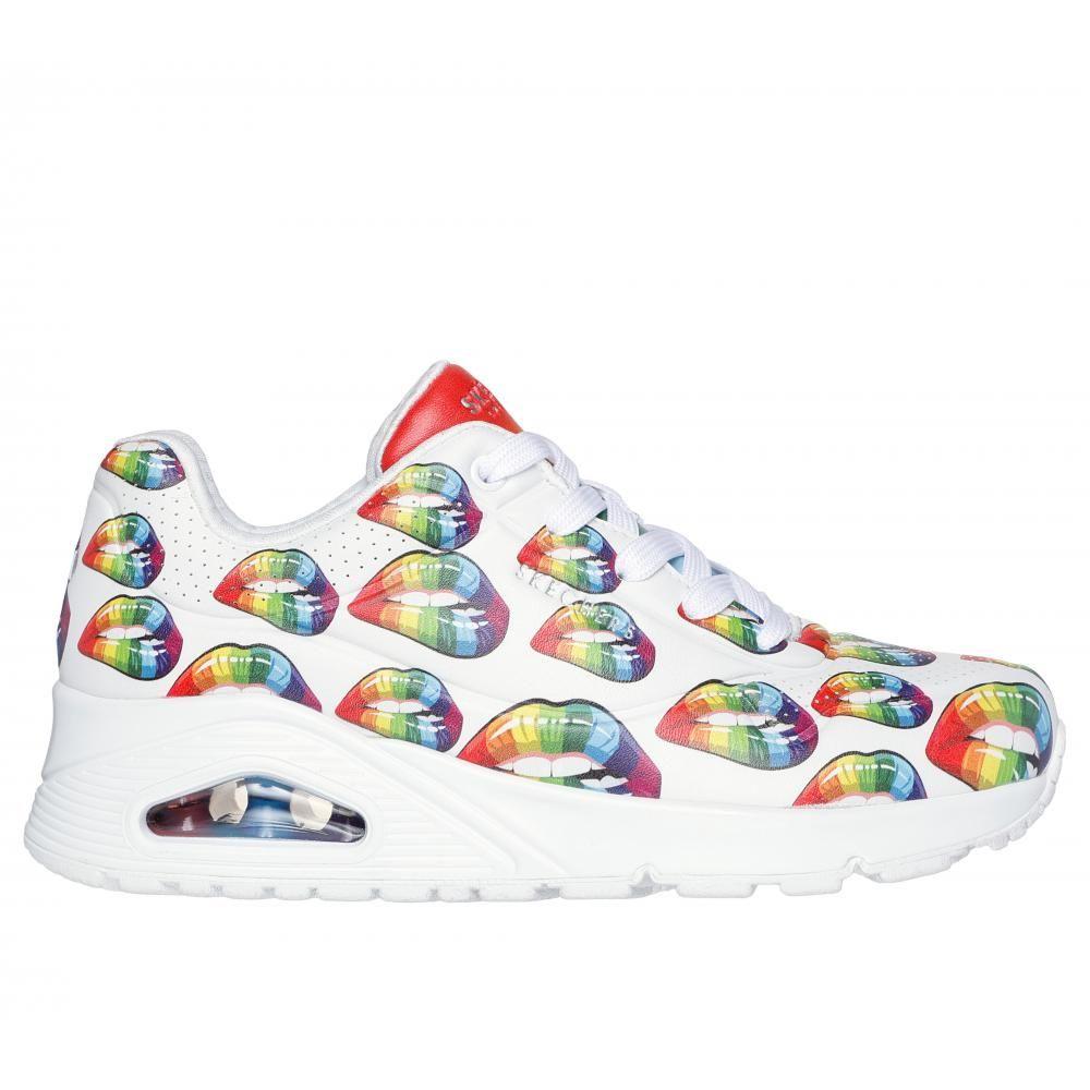 Zapatilla Mujer Uno Prism Kisses Blanco Skechers-0