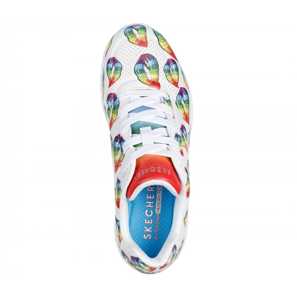 Zapatilla Mujer Uno Prism Kisses Blanco Skechers-1