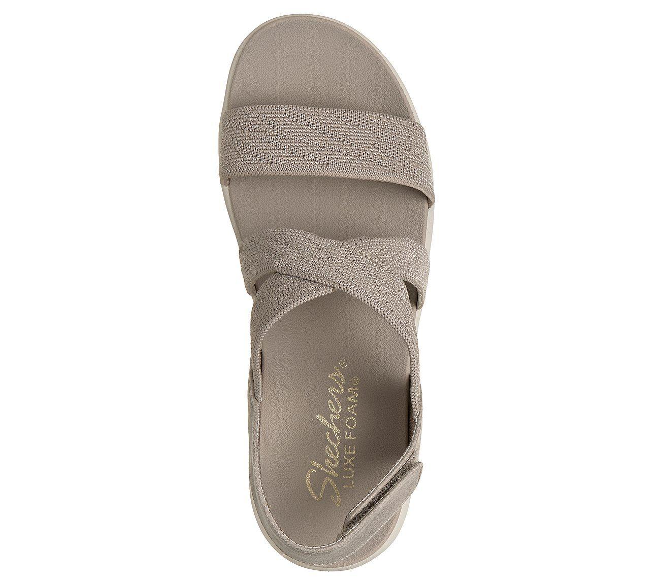 Sandalias Skechers Mujer Arya Very Mindful Beige-1