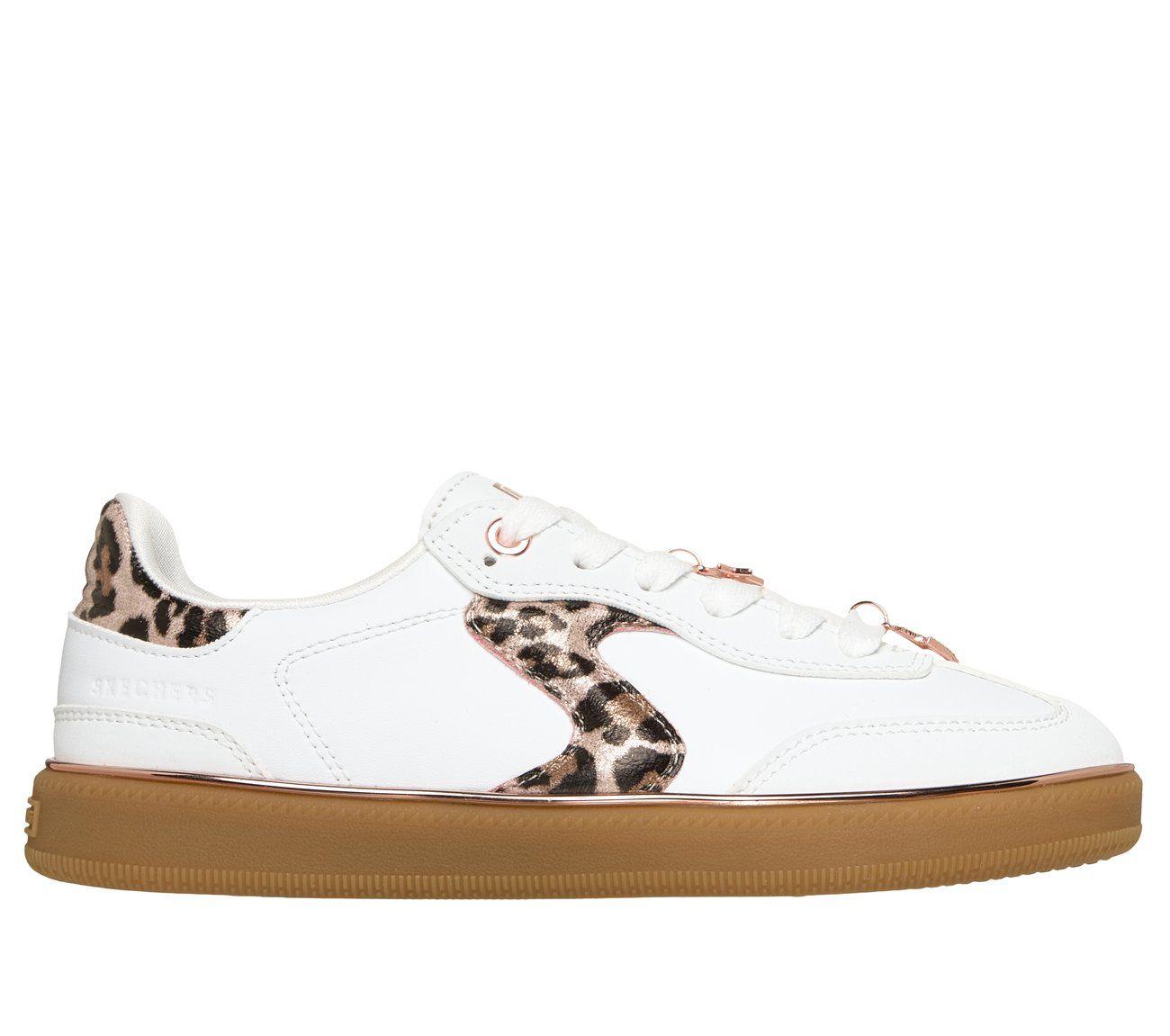 Zapatillas Niña Hotshot Leopard Fame Blanco Skechers-0