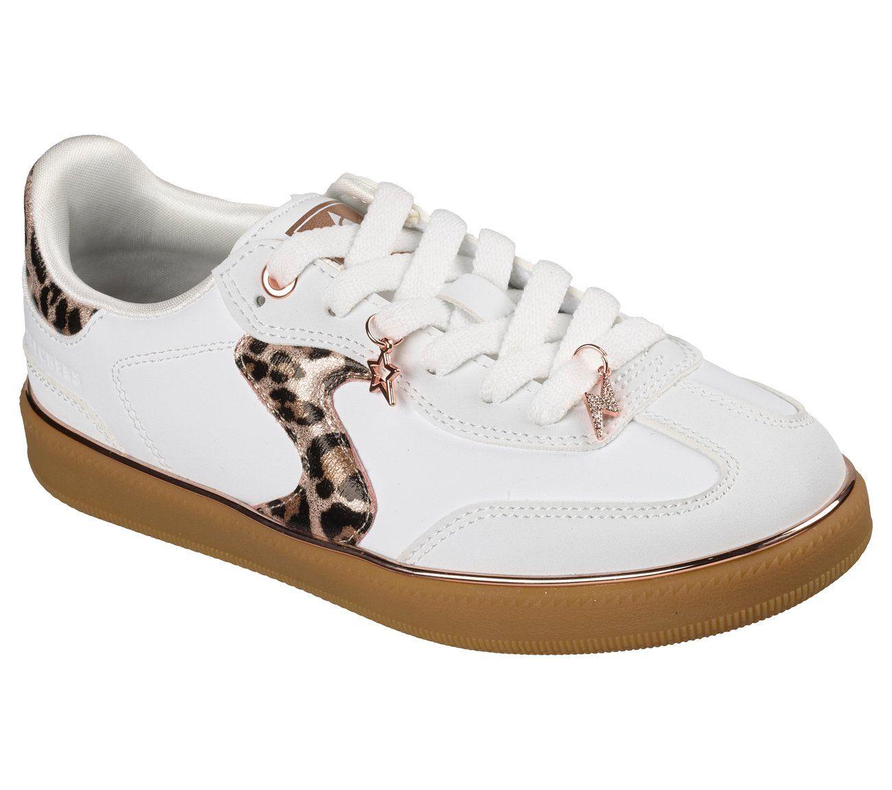 Zapatillas Niña Hotshot Leopard Fame Blanco Skechers-3