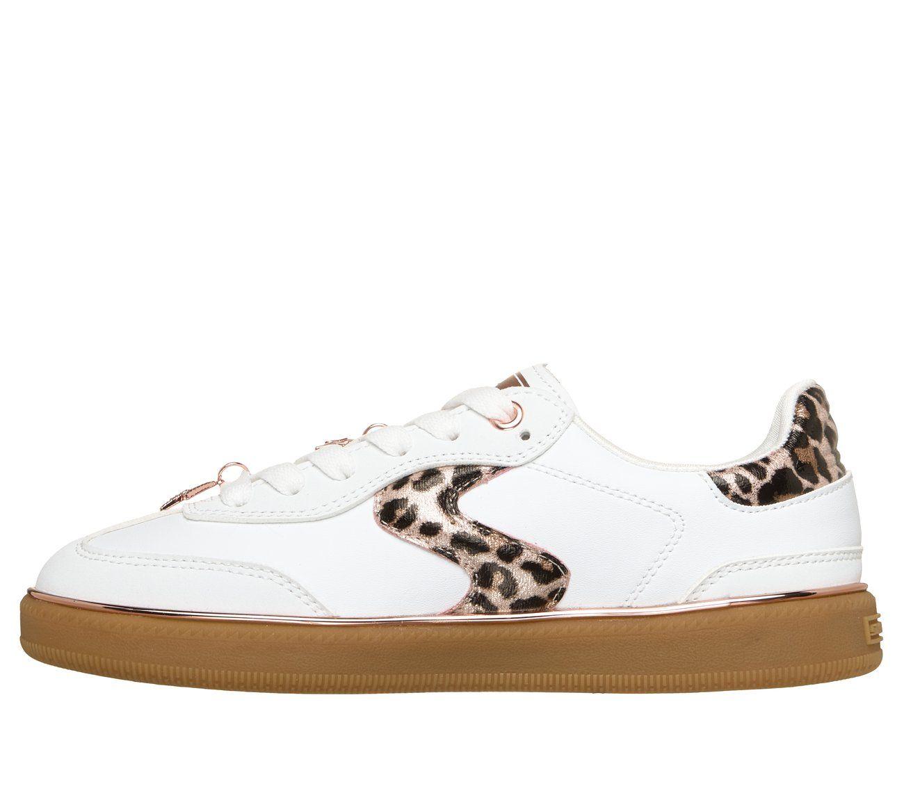 Zapatillas Niña Hotshot Leopard Fame Blanco Skechers-4