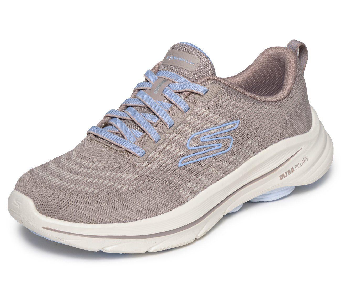Zapatillas Mujer Go Walk 8 Britt Gris Skechers-4