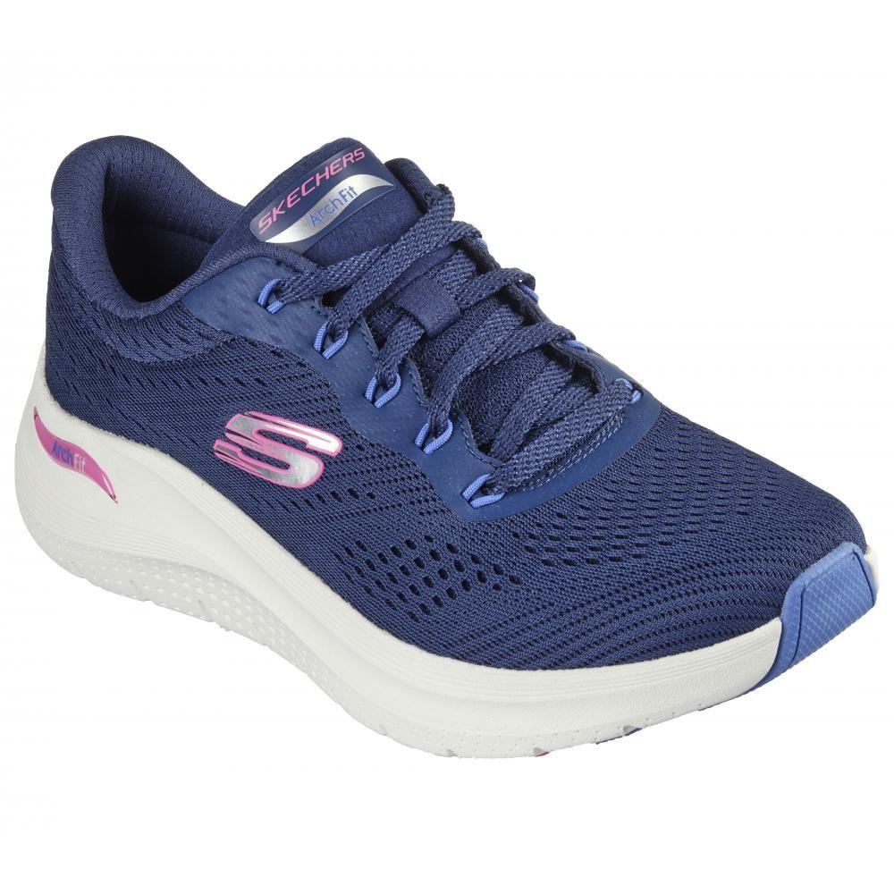Zapatilla Mujer Arch Fit 2.0 Big League Azul Skechers-5