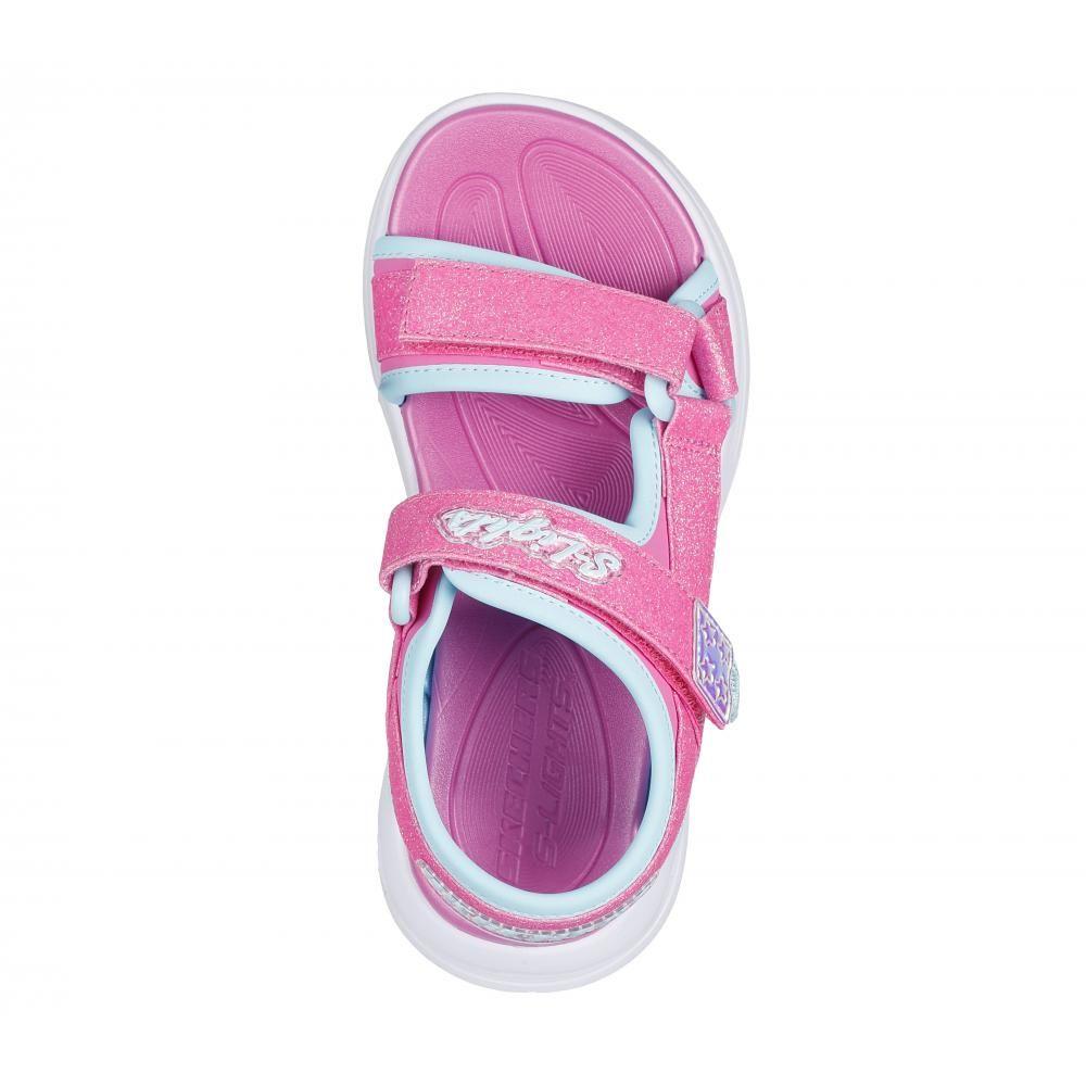 Sandalia Niña Sola Glow Sandal Rosado Skechers-1