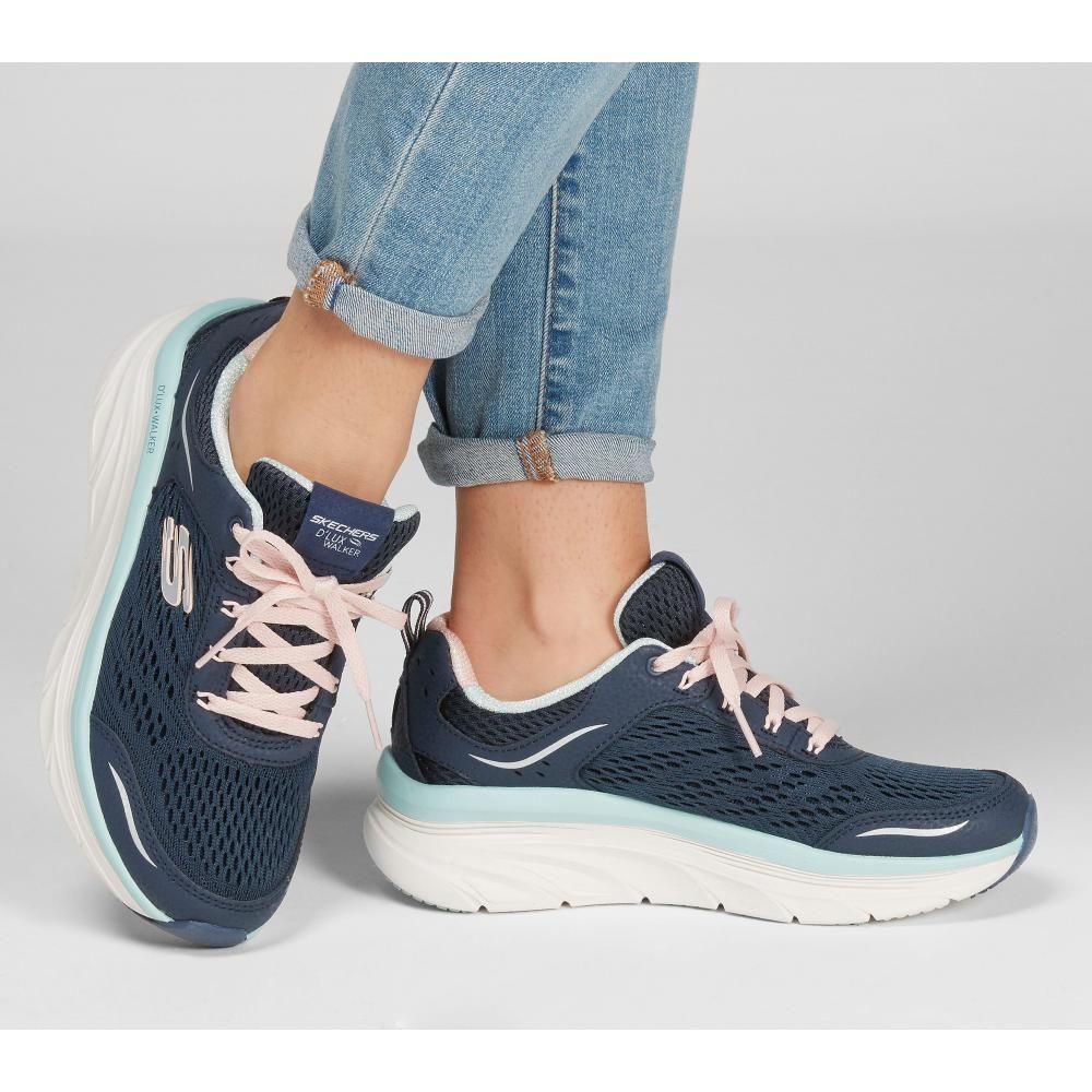 Zapatilla Mujer D'Lux Walker Infinite Motion Azul Skechers-1