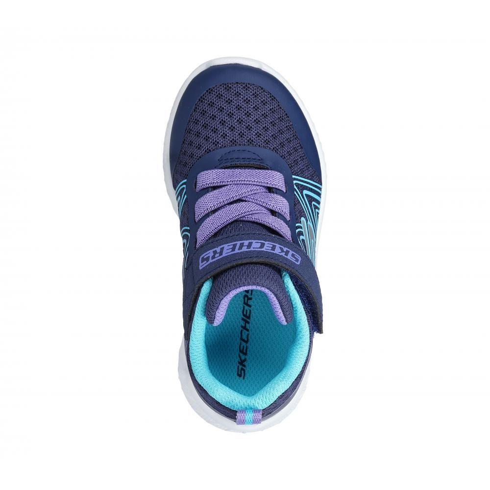 Zapatilla Niña Microspec Plus Swirl Sweet Azul Skechers-1