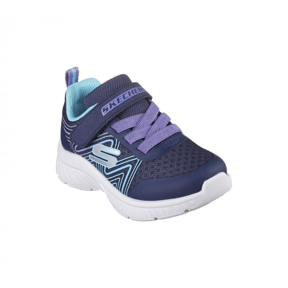 Zapatilla Niña Microspec Plus Swirl Sweet Azul Skechers-4