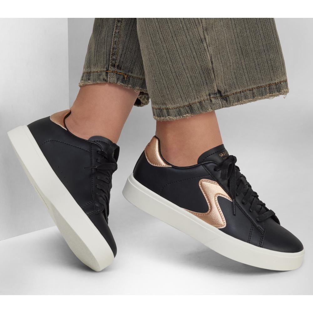 emi　レディース　GB S Zapatilla Mujer Eden LX Beaming Glory Negro Skechers Skechers