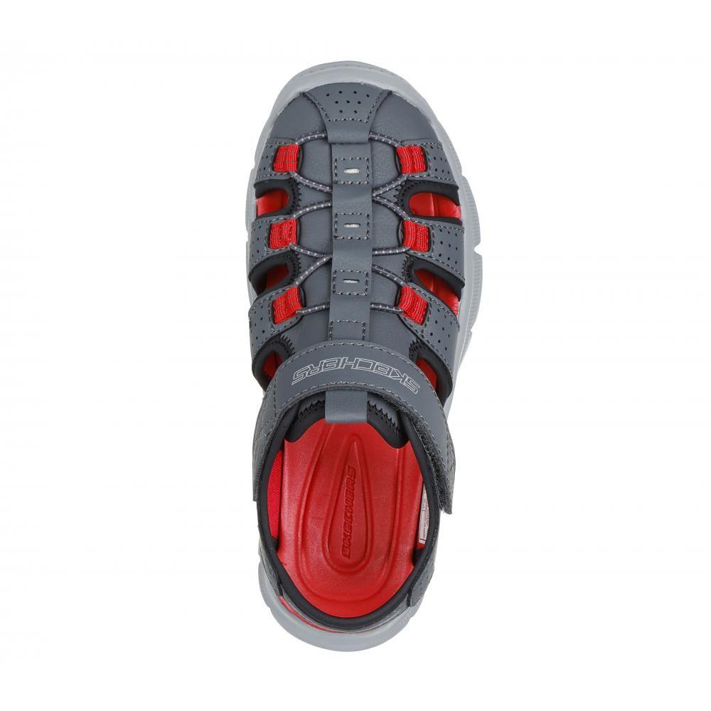 Sandalia Niño Relix Valdex Gris Skechers-1