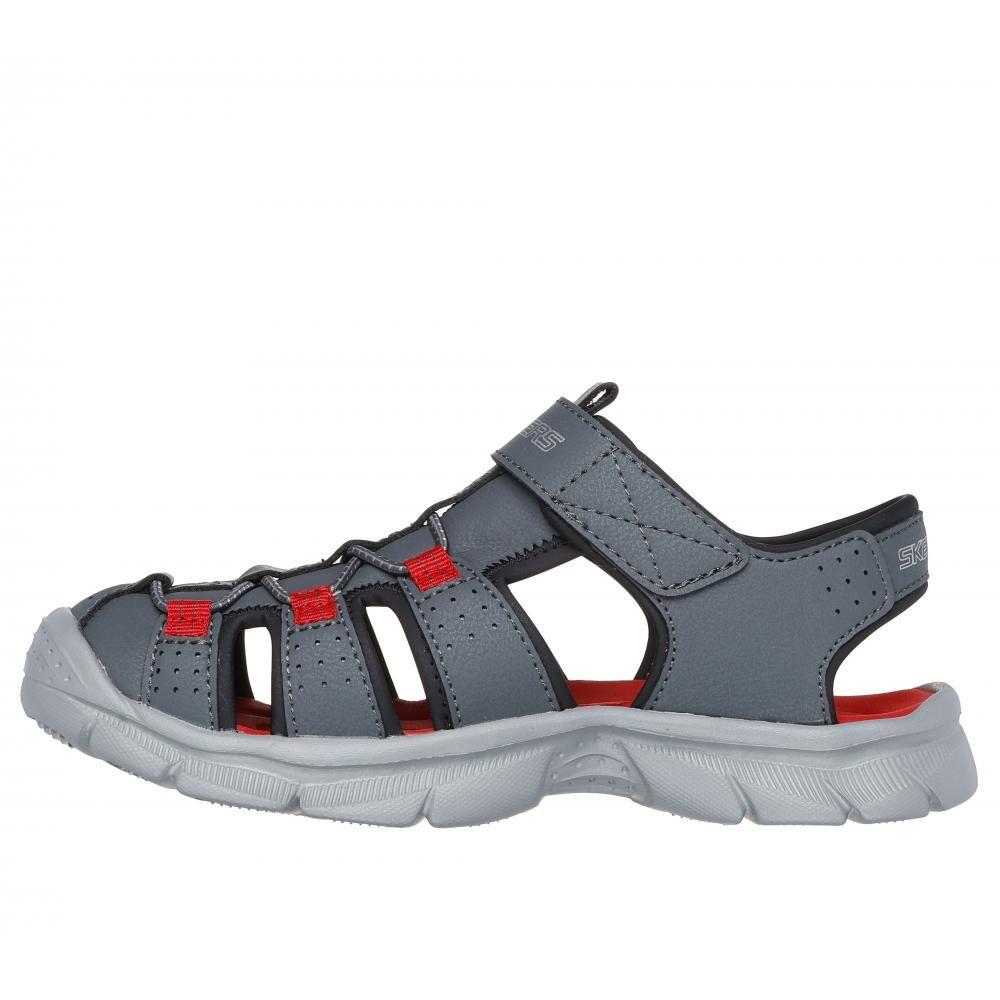 Sandalia Niño Relix Valdex Gris Skechers-3
