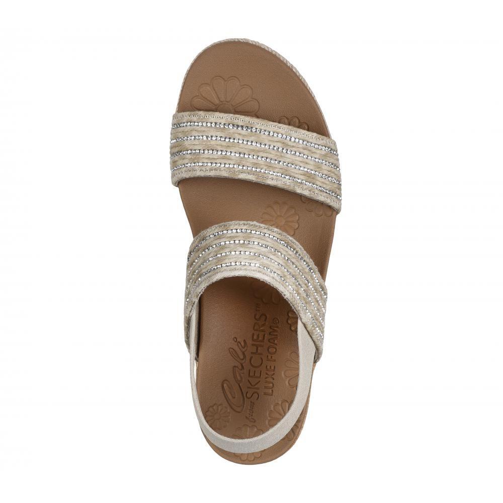 Sandalia Mujer Breezie Busy-Bee Beige Skechers-1