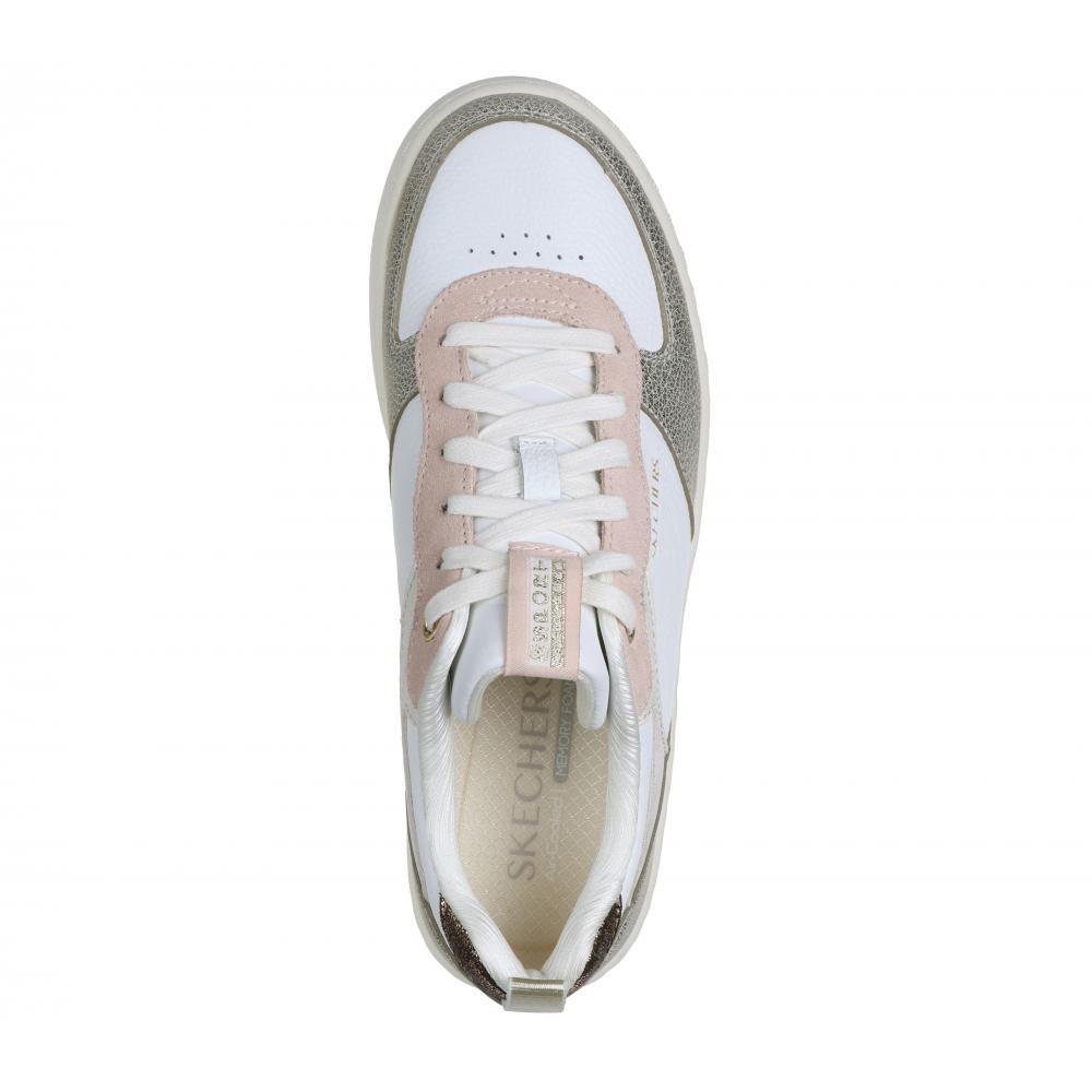 Zapatilla Mujer Sport Court 92 Sheer Shine Blanco Skechers-2