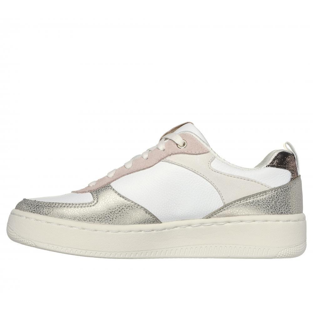 Zapatilla Mujer Sport Court 92 Sheer Shine Blanco Skechers-4