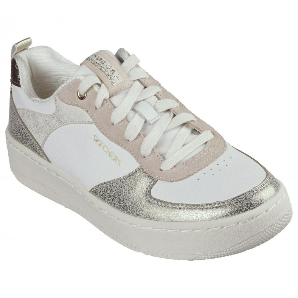 Zapatilla Mujer Sport Court 92 Sheer Shine Blanco Skechers-5