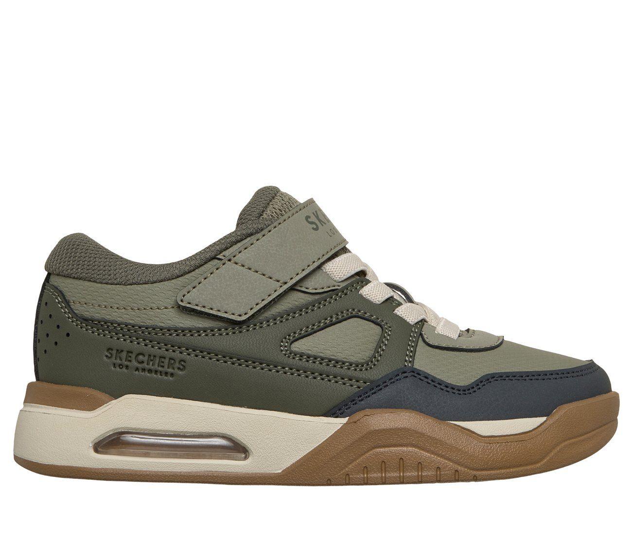 Zapatillas Niño Court Tech Verde Oliva Skechers-0