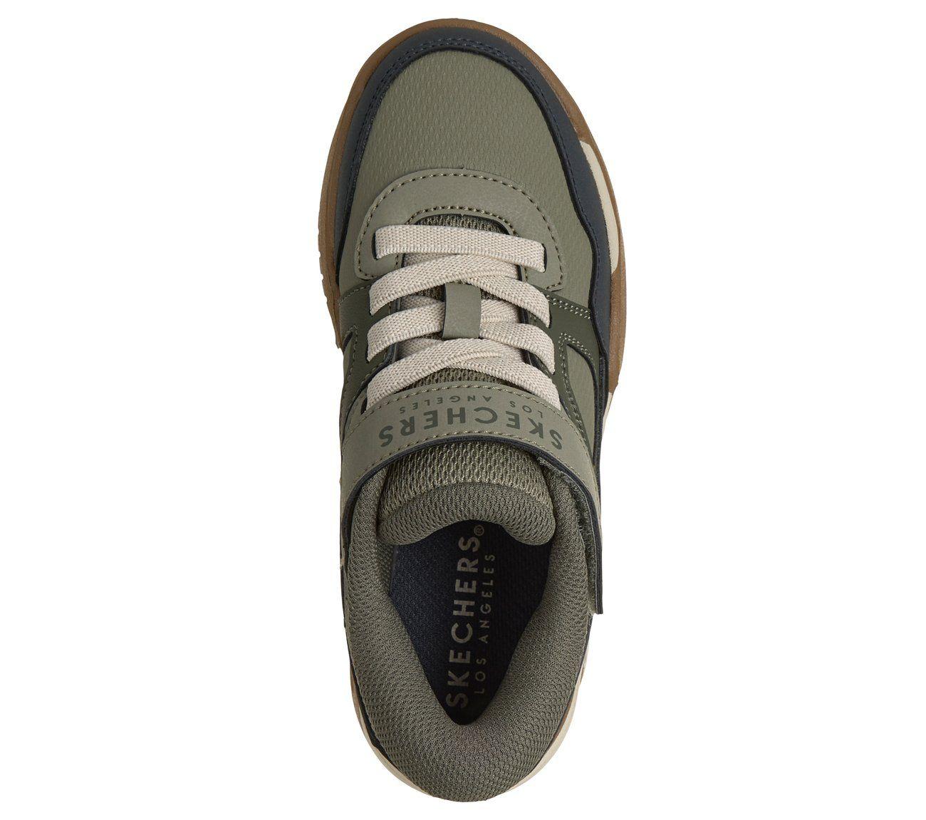 Zapatillas Niño Court Tech Verde Oliva Skechers-1