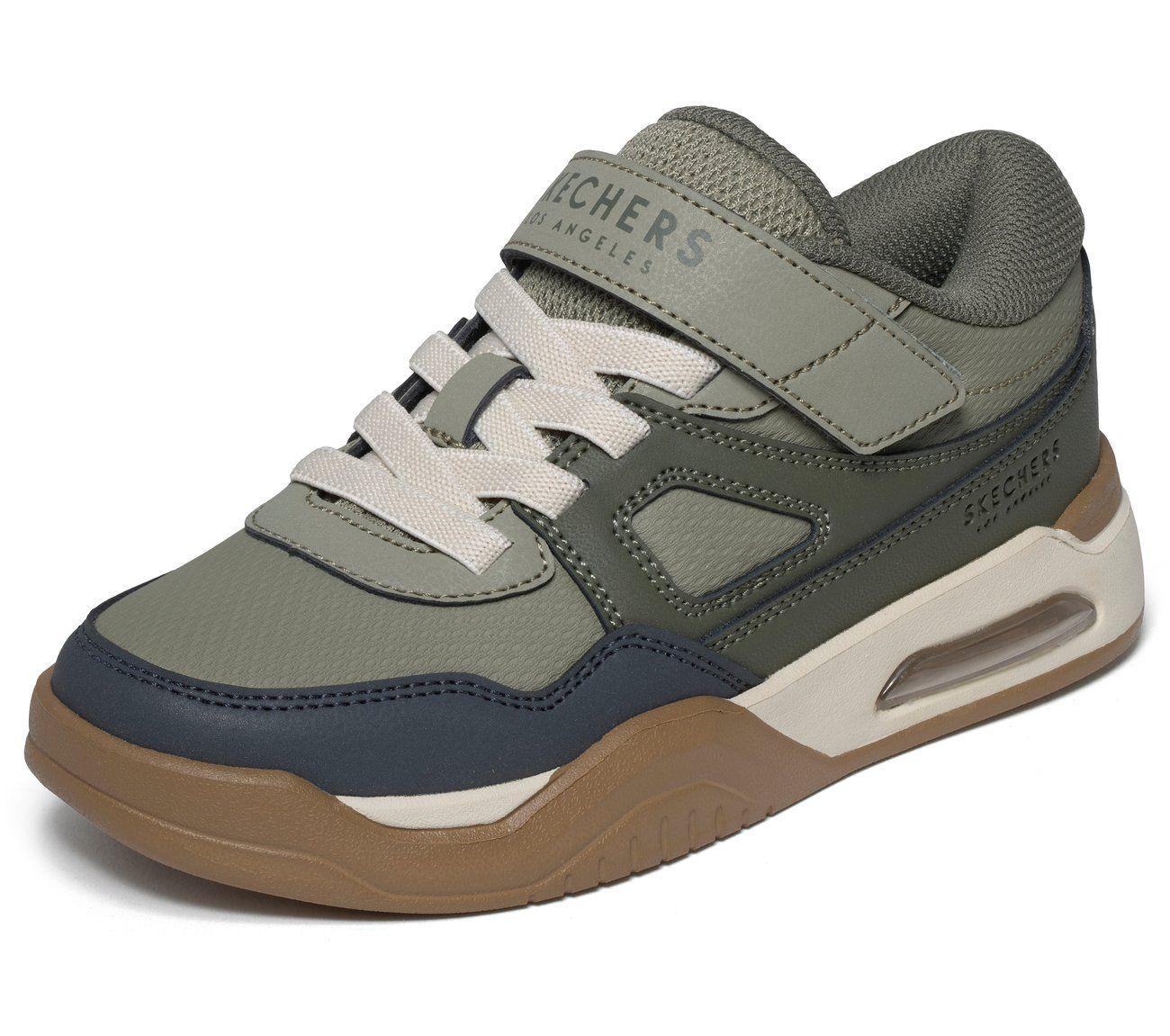 Zapatillas Niño Court Tech Verde Oliva Skechers-4