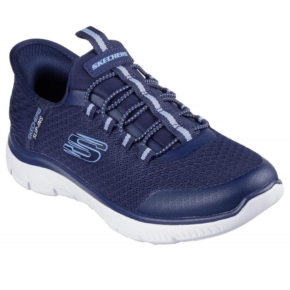 Zapatilla Niña Skechers Slip-ins: Summits Azul-4
