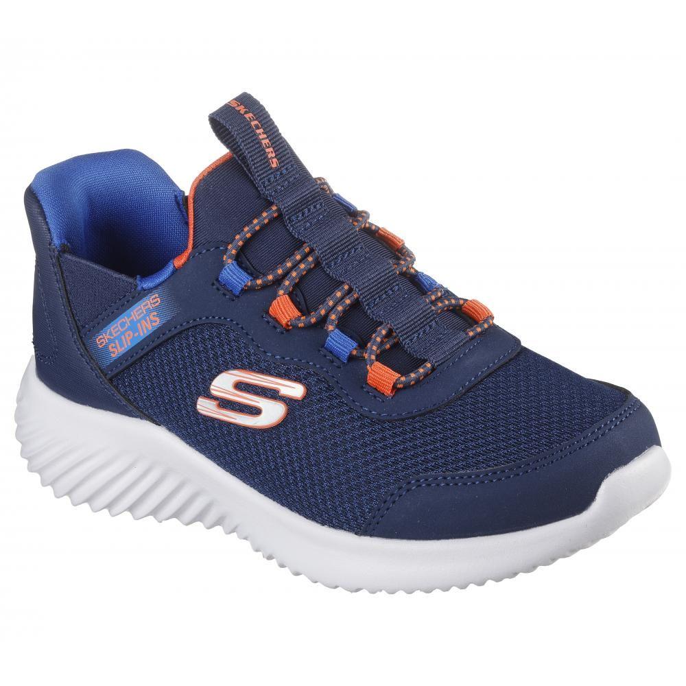 Zapatilla Niño Skechers Slip-ins: Bounder Azul-4