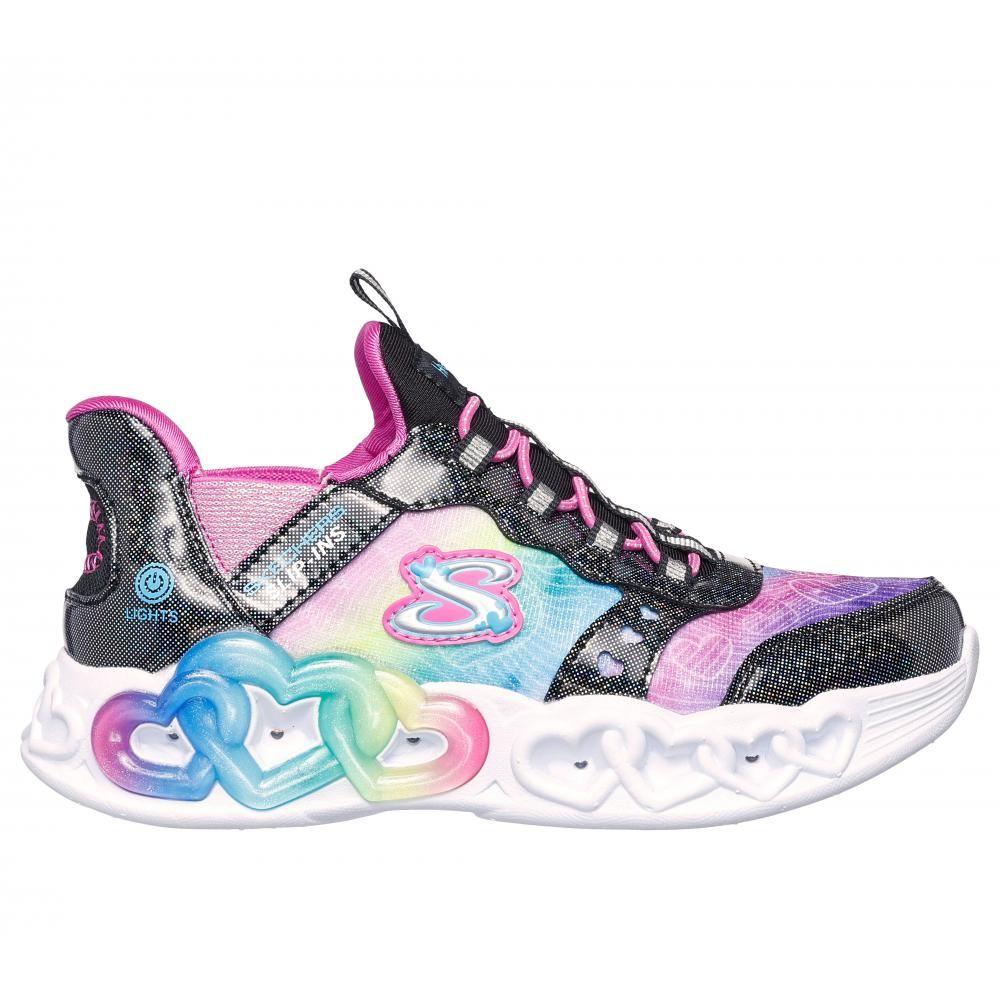 Zapatilla Niña Skechers Slip-ins: Infinite Heart Lights Negro-0